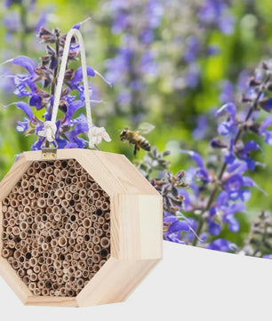 Houten Insectenhotel voor Bijen en Insecten - Decoratieve Nestkast voor Tuin