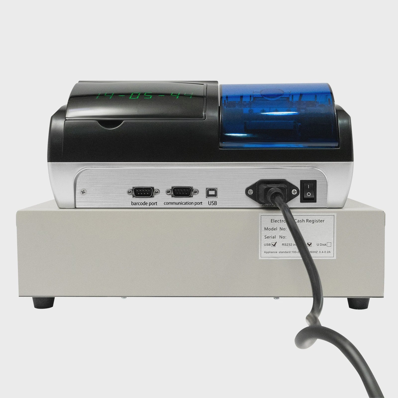 Elektrastatische Kassaregister met Dubbel Scherm & Thermische Printer