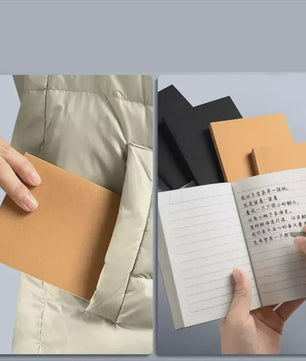 A6 Notitieboekje met Dik Papier - Lijn, Blanco, Grid - Kraft Cover