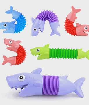Fidget Pop Tubes Dieren: Dinosaurussen, Dolfijnen, Honden & Haaien - Stressverlichters voor Kinderen