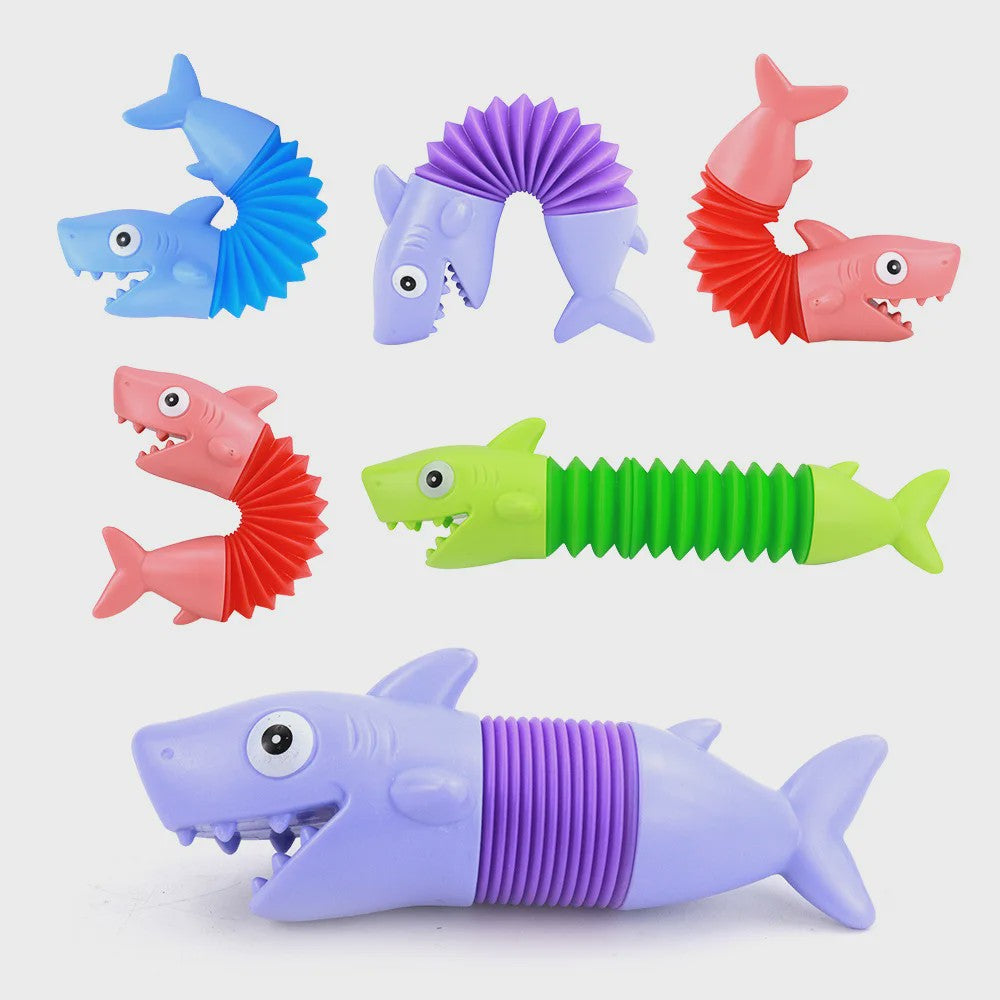 Fidget Pop Tubes Dieren: Dinosaurussen, Dolfijnen, Honden & Haaien - Stressverlichters voor Kinderen