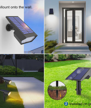 Waterdichte Solar LED Spotlight met Grondspies - Tuinverlichting