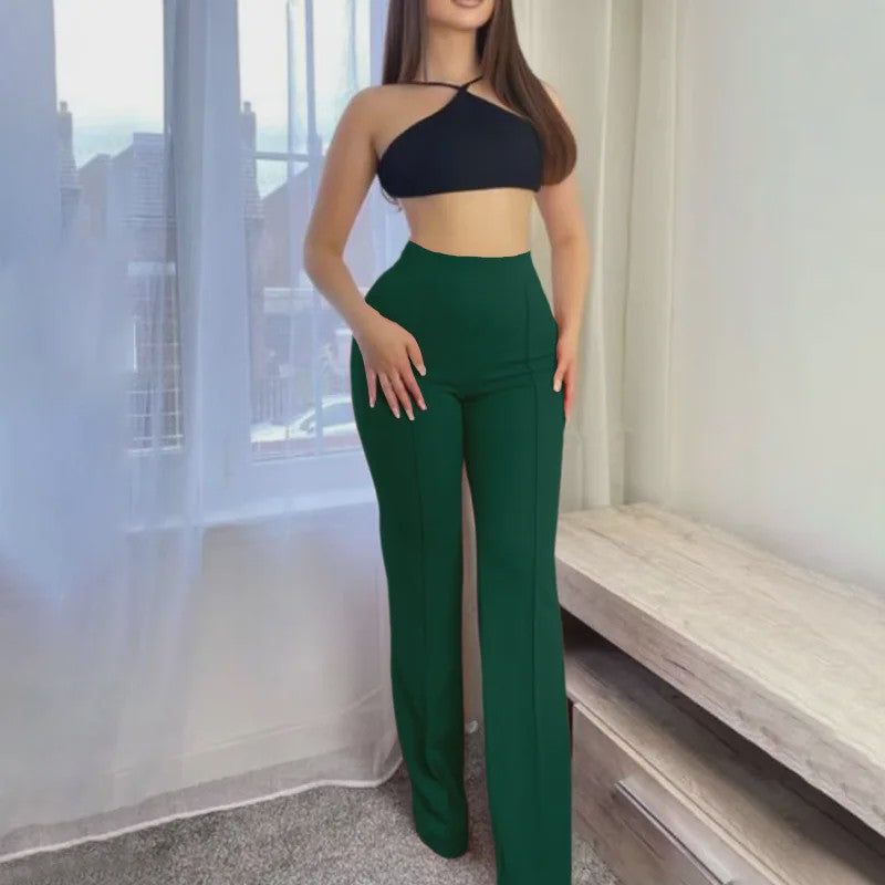 Trendy Dames Bell-Bottoms Broek - Flared Pantalon voor Lente & Herfst