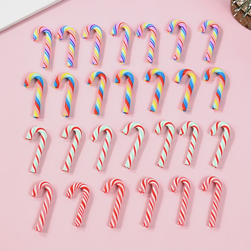 Mini Kerststokjes (10/30/50 Stuks) - Kleurrijke & Rode Candy Cane Decoraties voor Kerst DIY & Huisdecoratie