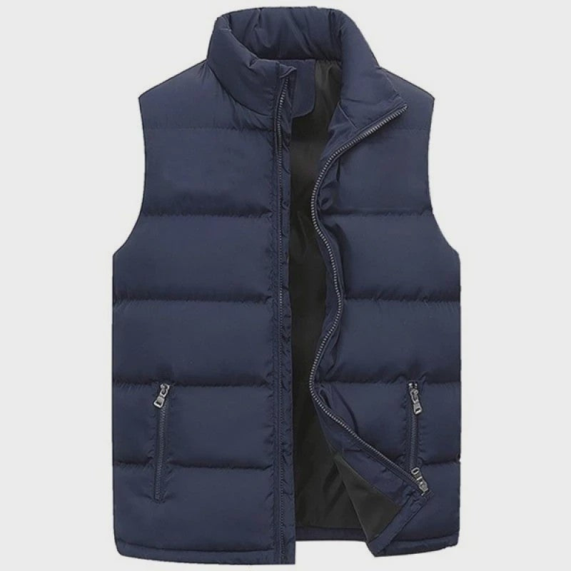 Herfst Winter Heren Bodywarmer - Warm & Waterdicht Vest met Opstaande Kraag