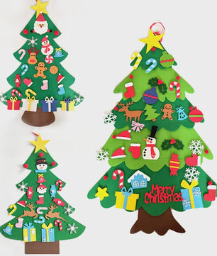 DIY Vilt Kerstboom Decoratie met Ornamenten - Feestelijk & Creatief voor Kinderen