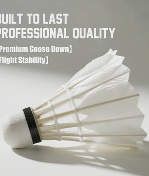 ALP Ghostfire X Badminton Shuttles - 12 Stuks Witte Ganzenveer - Snelheid 77/76
