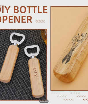 Houten Flesopeners (25/50/100/200 Stuks) - Laser Graveerbaar & DIY Cadeau