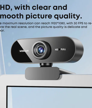 1080P FHD Webcam met Ingebouwde Microfoon - Breedhoek USB Camera voor Laptop & Desktop