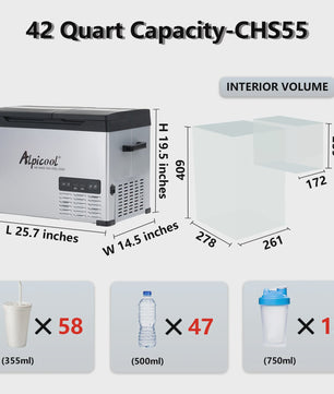 Alpicool CHS45 32L Draagbare Compressor Koelbox & Vriezer - Ideaal voor Auto en Camping