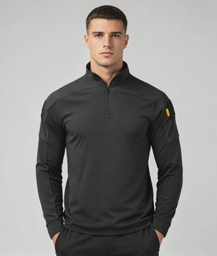Tactisch Outdoor Shirt met Halve Rits en Ademende Stof - Militair & Jacht