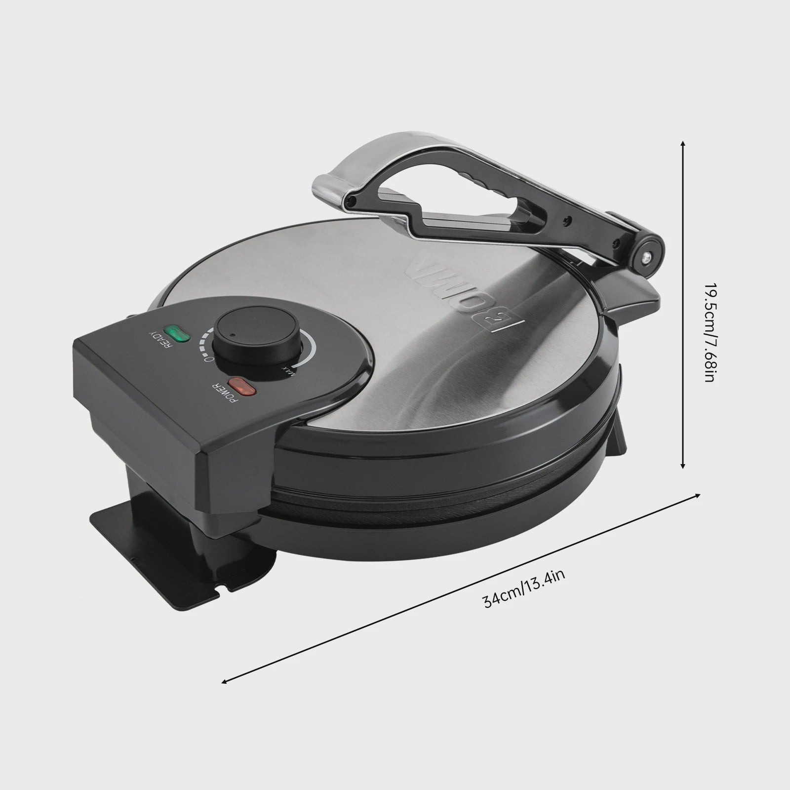 Elektrische Roti & Tortilla Maker - 1200W, Dubbelzijdig Verwarmen, Anti-aanbaklaag
