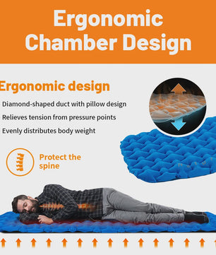 Naturehike Opblaasbaar Slaapmatje - Ultralicht & Compact Kampeerbed