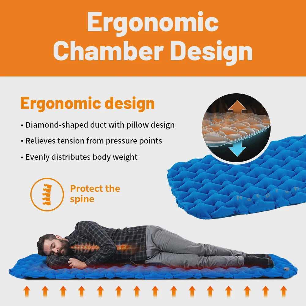 Naturehike Opblaasbaar Slaapmatje - Ultralicht & Compact Kampeerbed