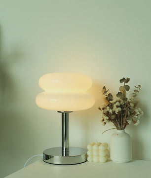 Macaron Glazen Tafellamp - Sfeervolle Verlichting met Trichromatische Dimming