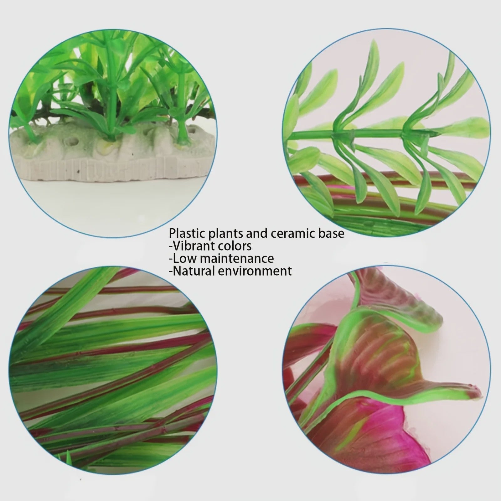 Levenssechte Kunstplant Aquarium Decoratie - Levendige Kleuren voor Natuurlijke Ambiance
