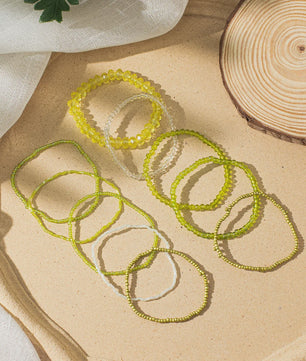 Set van 10 Bohemia Kralen Armbanden - Zomerse Stijl & Strand Vakantie Sieraden