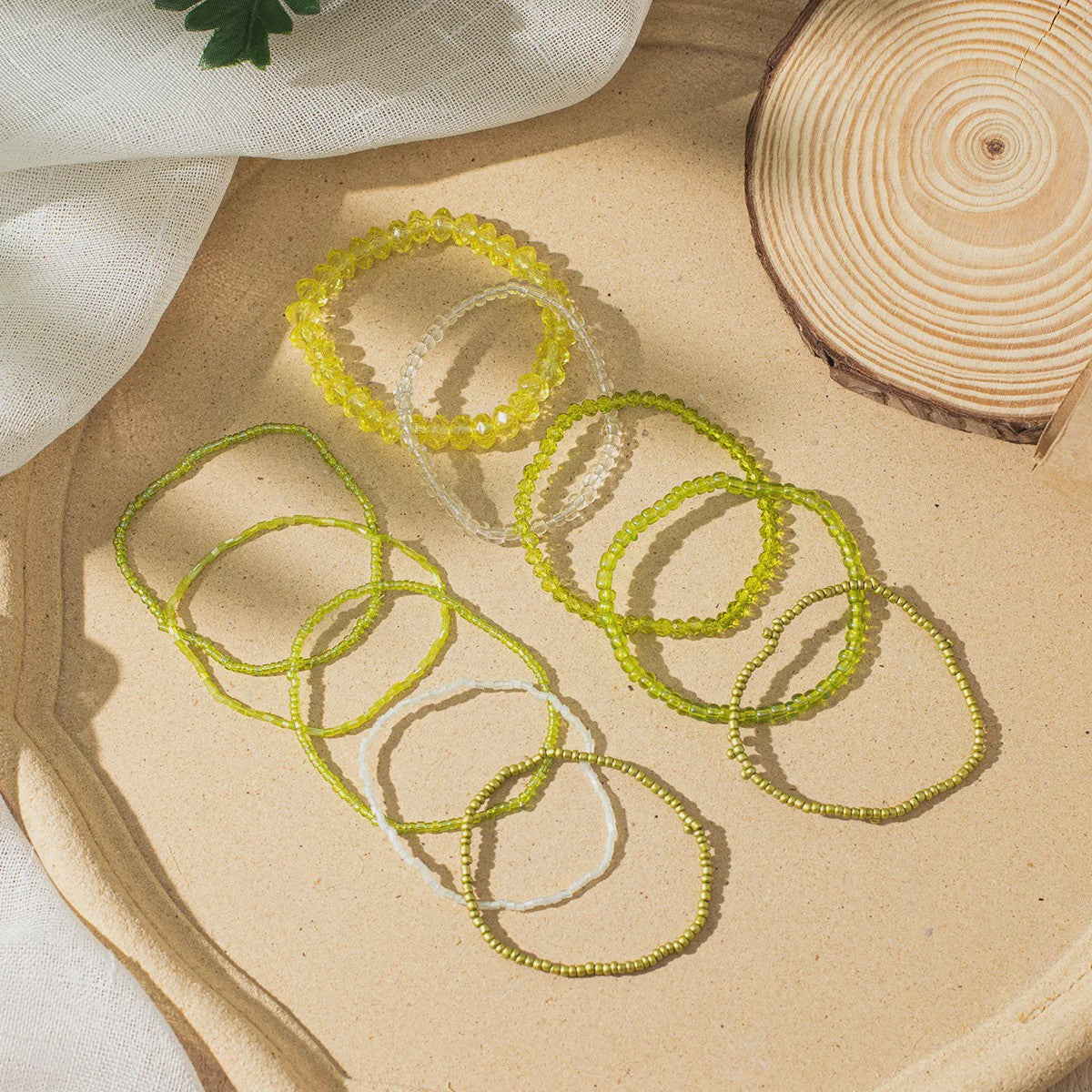 Set van 10 Bohemia Kralen Armbanden - Zomerse Stijl & Strand Vakantie Sieraden