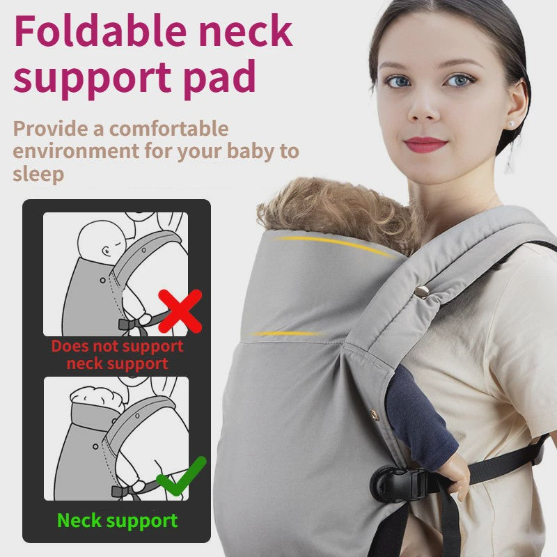 Verstelbare Baby Draagzak met Lendesteun en Ademende Heupzitting - Comfortabel Dragen & Reizen