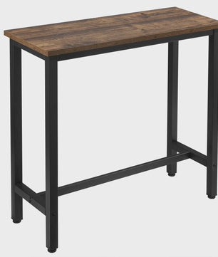 WOLTU Bartafel 100x40x100cm - Stijlvolle Bistro Cocktail Eettafel met Vintage Houtlook