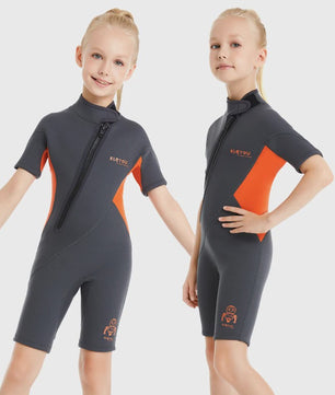 2mm Kinder Wetsuit Shorty voor Jongens & Meisjes - Neopreen Zwempak voor Strand & Watersport