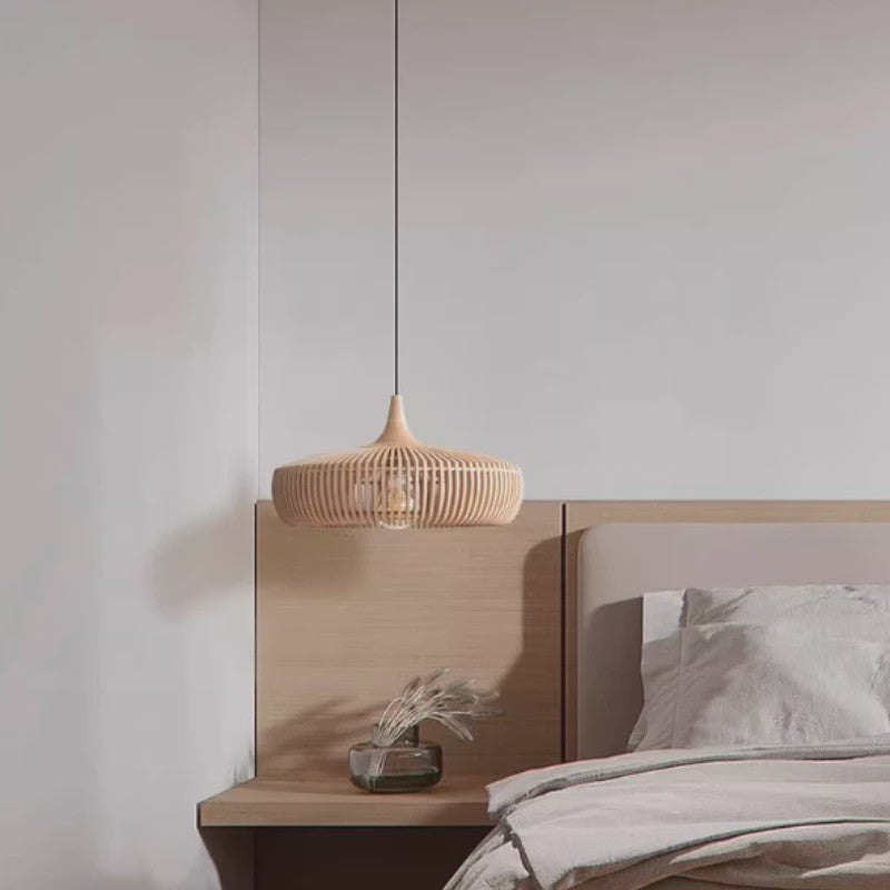 Wabi-Sabi Houten Hanglamp LED - Vintage Minimalistisch Design