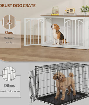 Hondenkooi Meubel 100cm - Stijlvolle Hondenbox als Bijzettafel voor Middelgrote tot Grote Honden