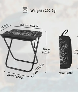 Lichtgewicht Opvouwbare Camping Stoel - 900D Oxford & RVS - 100kg Draagvermogen