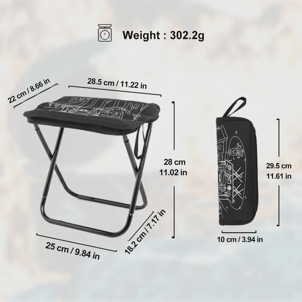 Lichtgewicht Opvouwbare Camping Stoel - 900D Oxford & RVS - 100kg Draagvermogen