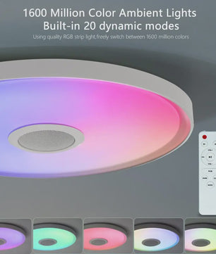 Slimme LED Plafondlamp met RGB, Muziek & Speaker - App & Afstandsbediening