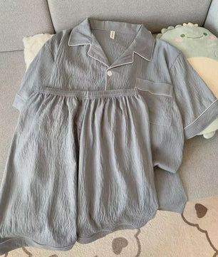 Heren Pyjamaset Korte Mouw & Shorts - Comfortabele Zomer Loungewear