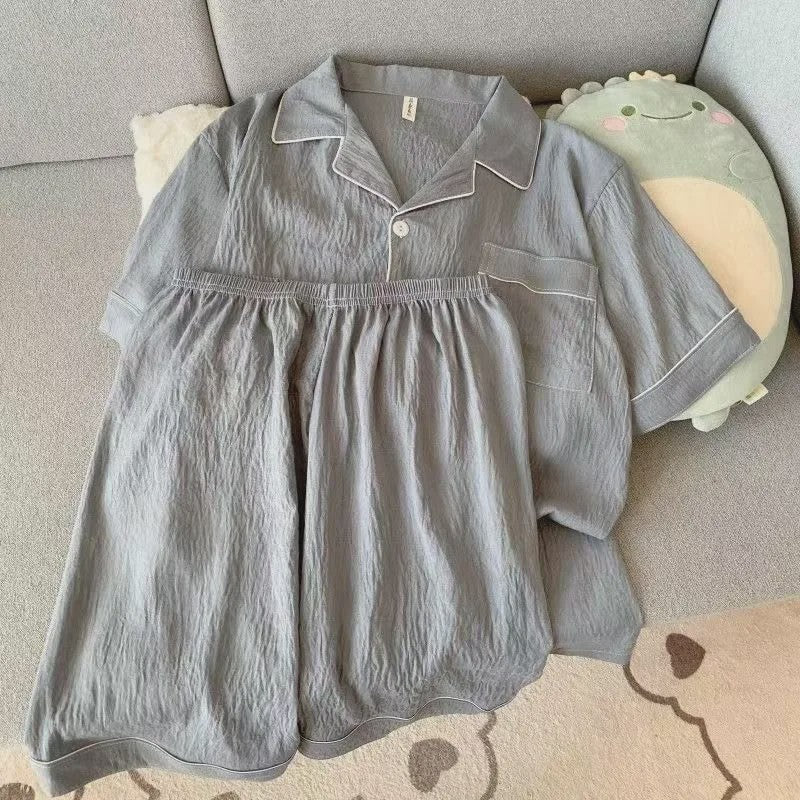 Heren Pyjamaset Korte Mouw & Shorts - Comfortabele Zomer Loungewear