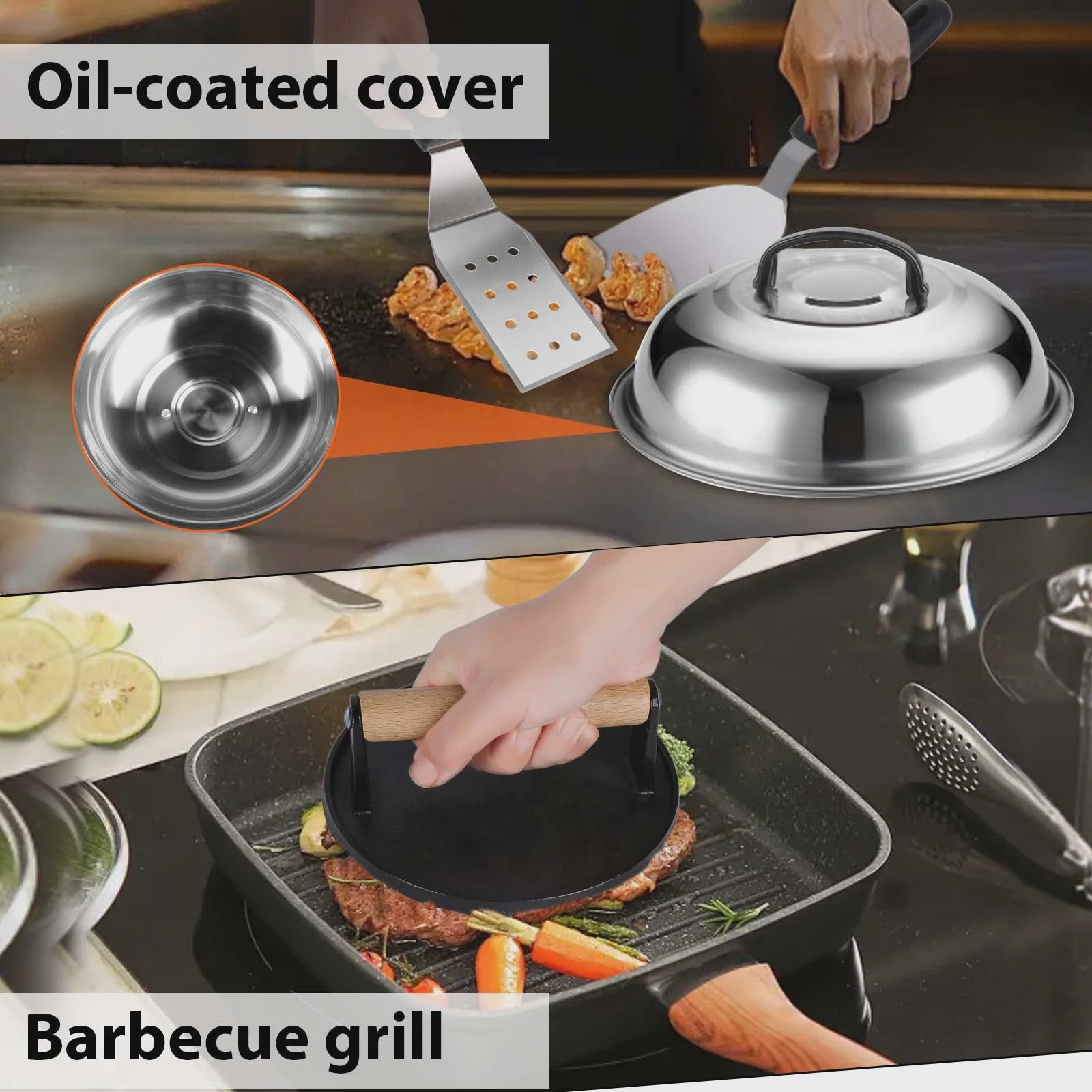 29-delige BBQ Grill Accessoires Set: Roestvrij Staal Gereedschap, Burger Press & Meer