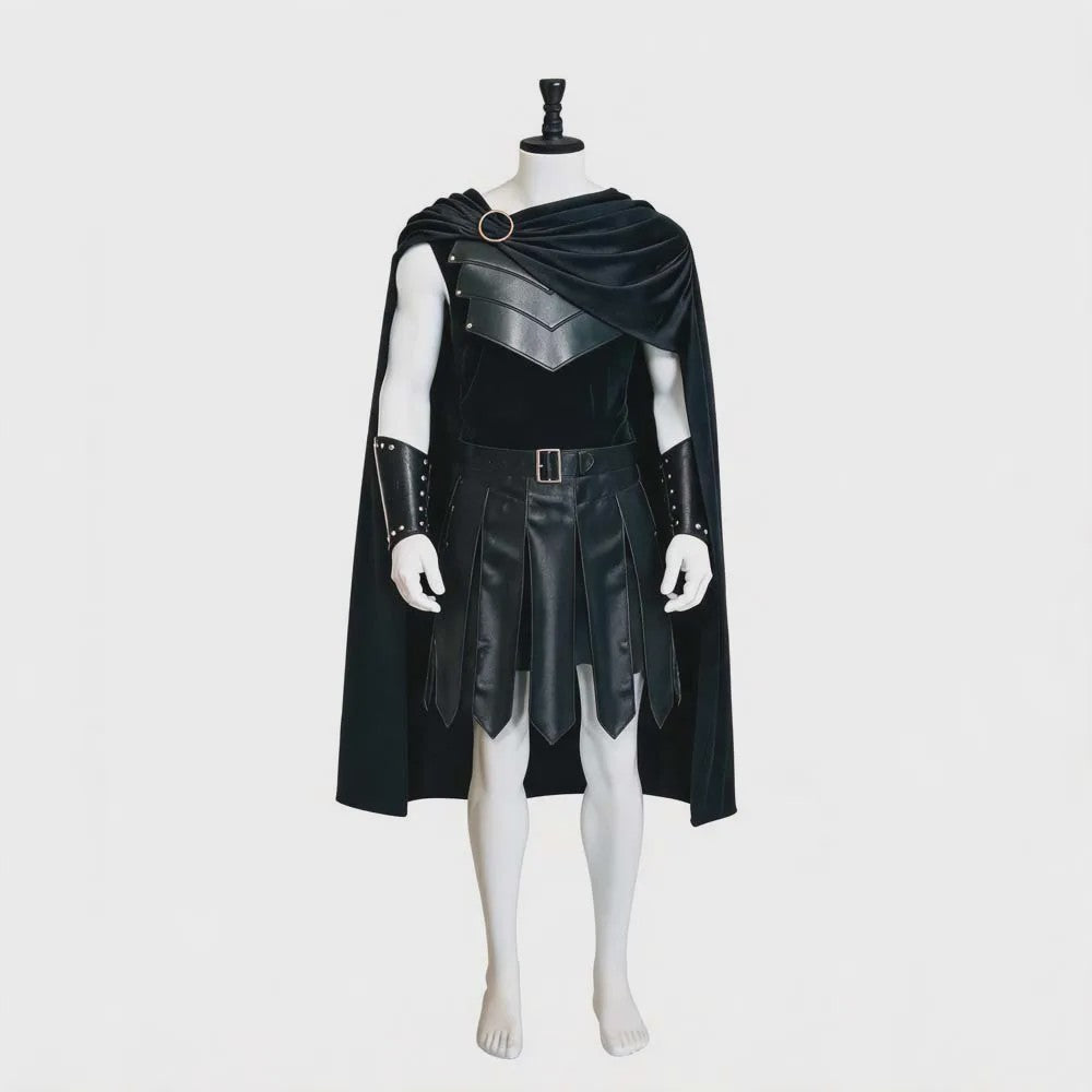 Odysseus Ridder Kostuum Zwart - Volwassen Cosplay & Halloween