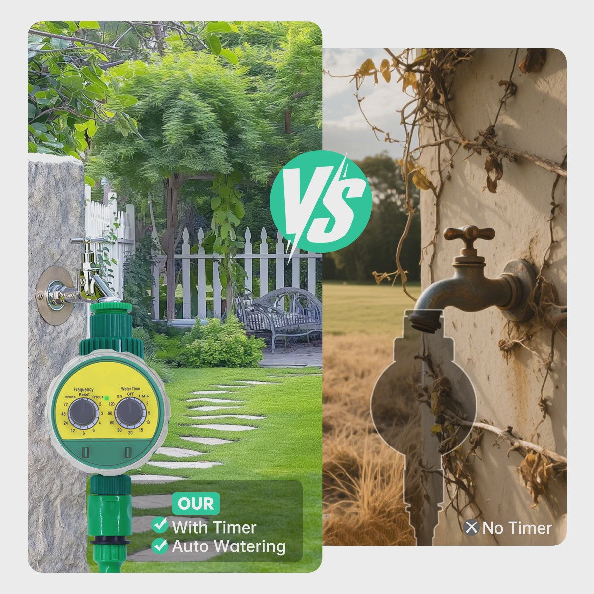 Automatische Tuinsproeier Timer - Slimme Waterregelaar voor Efficiënte Tuinirrigatie