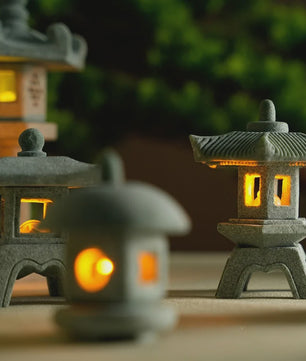 Mini Pagode Lantaarn Decoratie - Zen Tuin, Aquarium & Buiten
