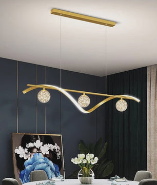Moderne LED Plafondlamp met Dimfunctie - Stijlvolle Verlichting voor Eettafel & Keuken