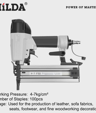 HILDA 8016 Pneumatische Nietmachine voor Houtbewerking en Decoratie