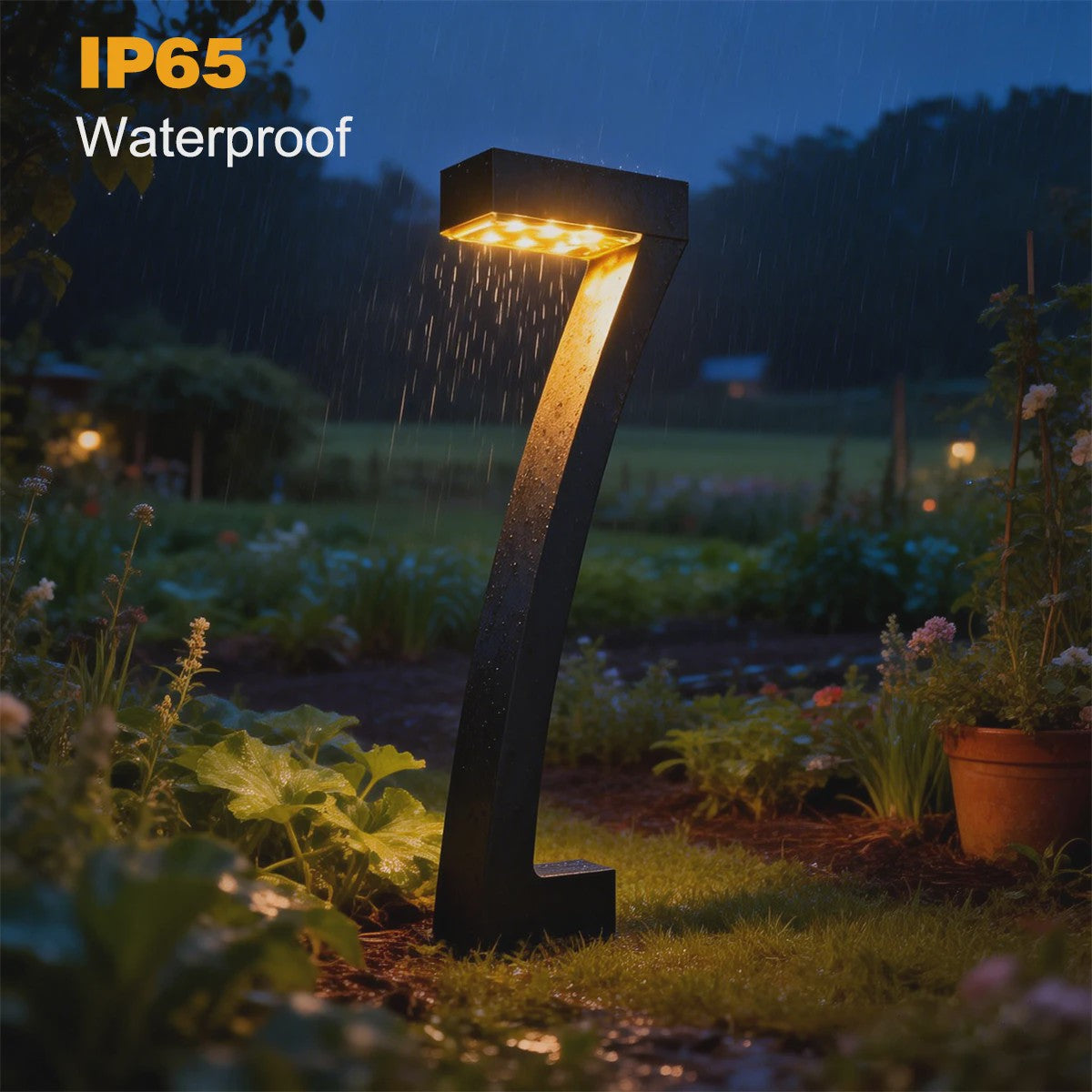 Moderne Solar Tuinverlichting 7-Vorm - Waterdicht IP65 - Automatisch AAN/UIT