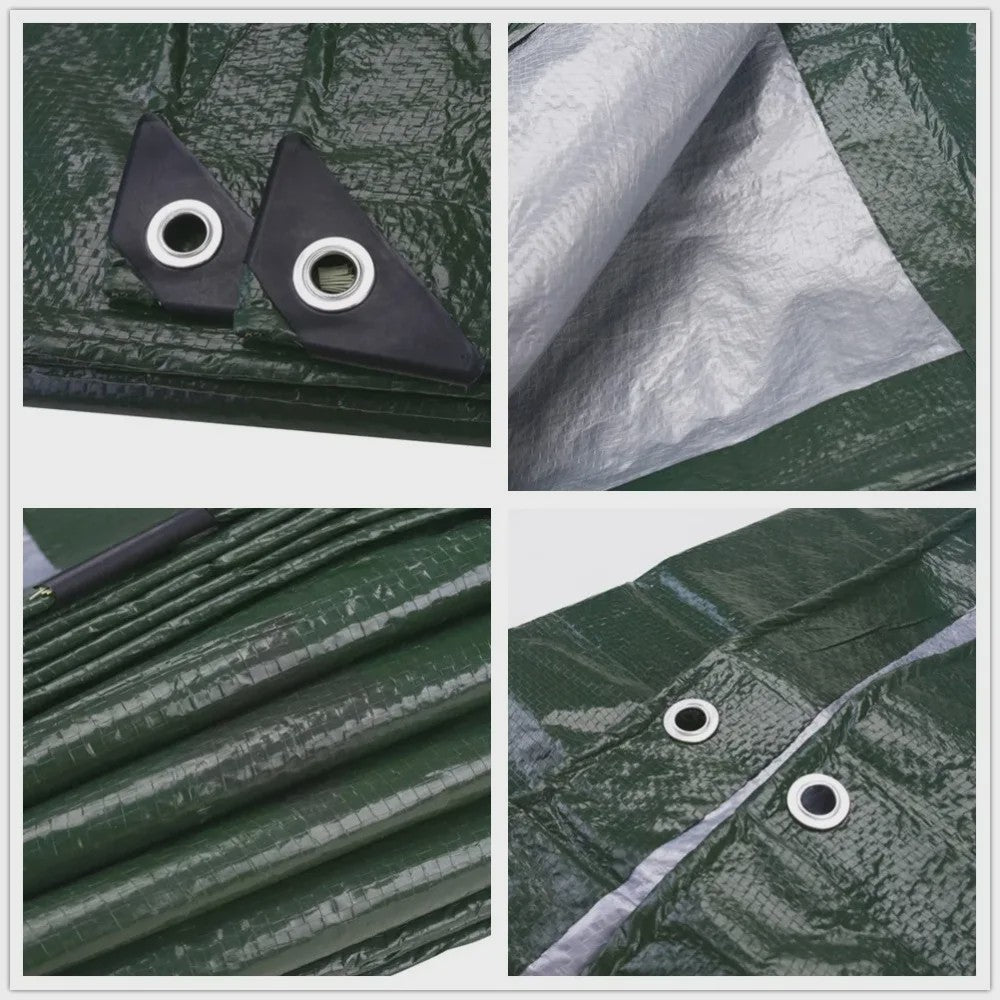 Waterdichte Tarp - Diverse Maten (3x3m tot 5x4m) voor Camping, Tuin & Outdoor Bescherming