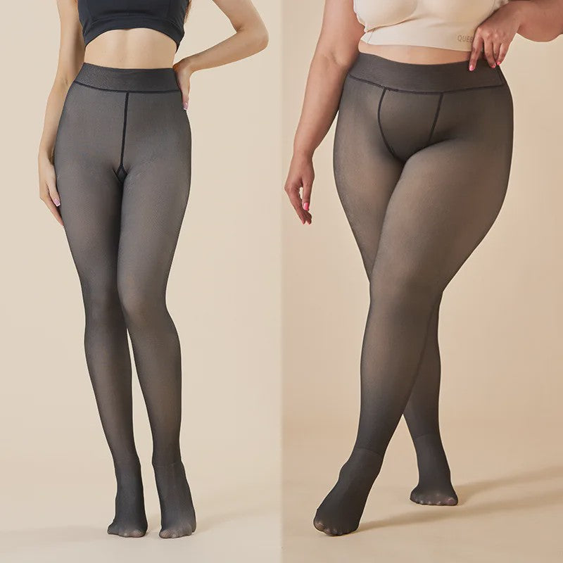 Dames Thermo Legging met Fleece Voering - Hoge Taille, Slim Fit & Extra Warm