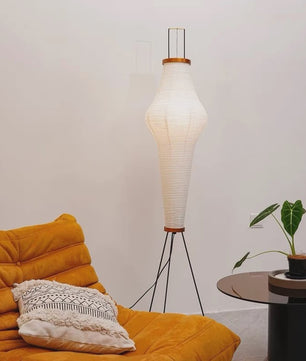 Akari Rijstpapier Vloerlamp met LED en E27 Fitting - Sfeervolle Verlichting voor Woonkamer & Slaapkamer