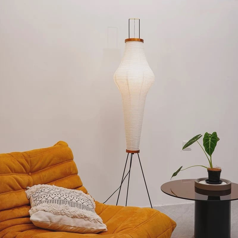Akari Rijstpapier Vloerlamp met LED en E27 Fitting - Sfeervolle Verlichting voor Woonkamer & Slaapkamer