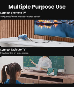 UGREEN USB-C naar HDMI 2.1 Kabel - 8K@60Hz, 4K@120Hz voor MacBook, iMac, iPad Pro, Samsung Galaxy