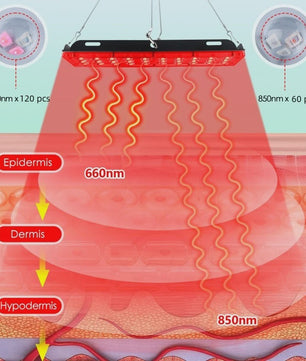 Professionele LED Roodlichttherapie Lamp met Near-Infrared voor Lichaam & Gezicht