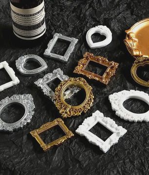 Set van 12 Mini Fotolijstjes - Europees Retro Decoratie & Hobby