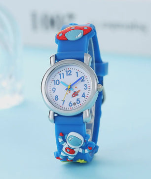 Kinderhorloge Cartoon Astronaut & UFO - Quartz Polshorloge