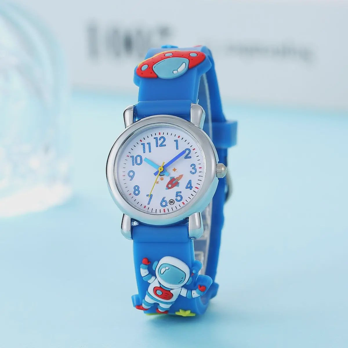 Kinderhorloge Cartoon Astronaut & UFO - Quartz Polshorloge
