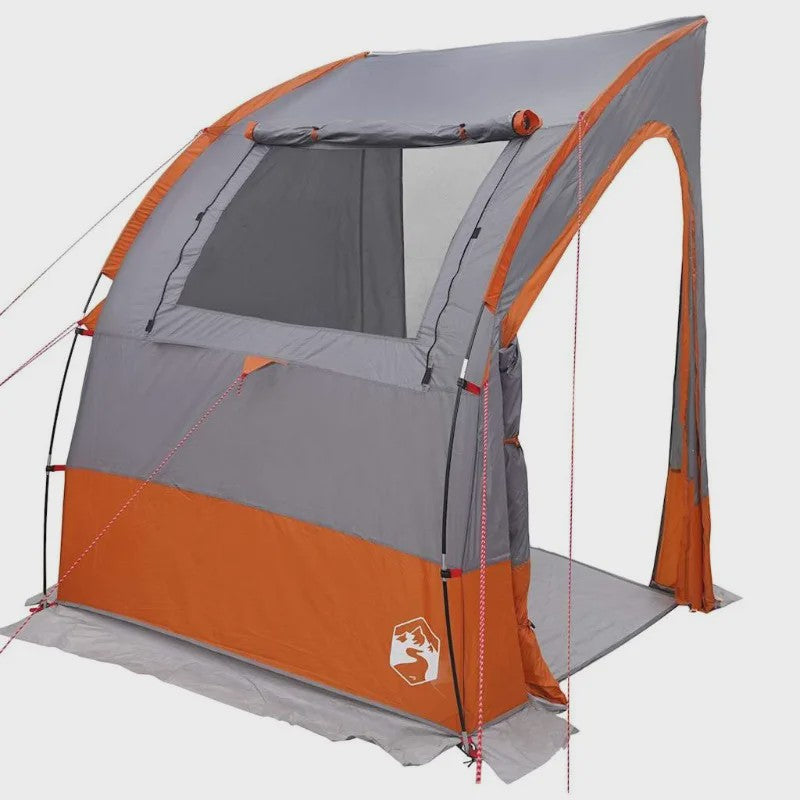 Grijze en Oranje Achterkleptent - 194 x 180 x 210 cm Taffeta