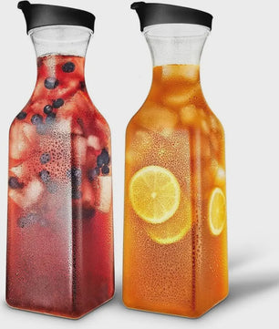 1000ML Vierkante Sapkan van Kunststof met Deksel - Ideaal voor Koelkast en Voorraadkast